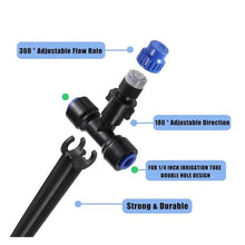 ASDJKL Garden Supplies Adjustable 1/4" Irrigation Misting Dripper 360degree Sprinkler Drip Watering Tool 4/7mm Hose Garden Yard Nozzle(50 PCS)