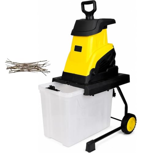 DUXMM Electric Garden Shredder for Branches and Garden Waste Recycling 10m-PowerCord
