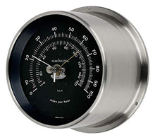 Maximum Criterion Accurate Weather Thermometer - Nickel Case, Black Dial