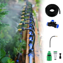360 Bendable Drip Irrigation Kit with Flexible Hose, Flower Bed Watering System for Roof/Site Fence, Automatic Lawn Sprinkler for Yard Large Area