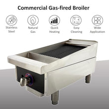 Yokoma Commercial Desktop Gas Broiler Machine Smokeless Natural Gas Countertop Grill Machine for Steak BBQ 43x30cm Grill Compact Efficient for Indoor Outdoor
