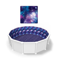 LINERWORLD.COM Round Overlap Pool Liner Galaxy