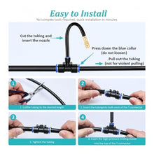 Fvmsse Air Conditioner Misting Cooling System Kit with Adjustable Nozzles
