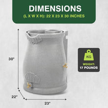 Good Ideas Rain Wizard Urn Shaped Water Collection Barrel 50 Gallon, 3 Pack