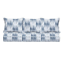 Sorra Home Salix Outdoor/Indoor Cushion Set 27x30x5 Blue 6 Count