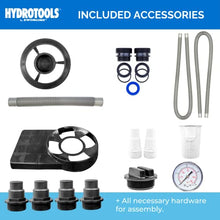 HYDROTOOLS by SWIMLINE 71405HCK 14 Inch Sand Filter Combo with Connection Kit for Soft Sided Pools | Compatible with Intex Bestway Polygroup | 0.5 HP (0.43 THP) Pump 2400 GPH | 60 Pound Sand Capacity