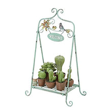 MIIKHI Plant Stands,Retro Wrought Iron Bird Decoration Flower Stand, Balcony Outdoor Garden Garden Decorationnishings