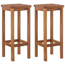 HEFZGDB 3 Piece Patio Bar Set Solid Wood Acacia Porch Furniture Patio Table and Chairs Set Outdoor Patio Set Suitable for Lawn, Garden, Poolside.