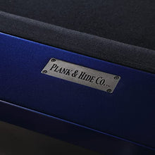 Empire USA Plank & Hide - Maddox Billiard Pool Table Gunmetal Grey w/ Electric Blue