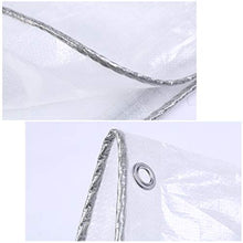 ALGFree-Shade Tarpaulin Transparent Tarp Sheet Greenhouse Plastic Sheet PVC Tarp Cover for Garden Terrace Plant Shed Canopy Cover with Eyelets Thickness 0.5mm (Color : White, Size : 20x20m)