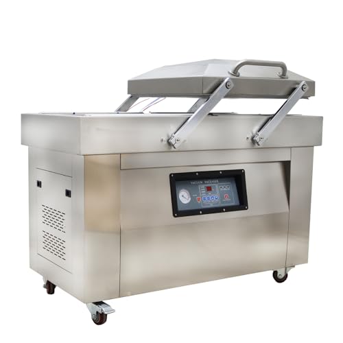 HayWHNKN Two Chamber Food Vacuum Sealer Stainless Steel 20inch