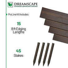 Dreamscape ProLine Aluminum Landscape Edging 120 Ft Bronze Duraflex