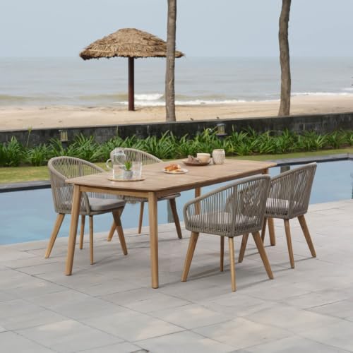 212 Main SOM010 30 x 85 x 39 in Sonoma Outdoor Dining Table, Brown
