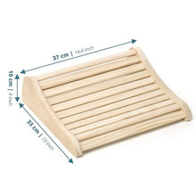 SOUQDWL Wooden Sauna Headrest - Ergonomic - Sauna Accessories Made of Pine Wood - Solid & Untreated Sauna Headrest Backrest Curved
