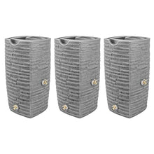 Good Ideas Impressions Riverwalk Rain Water Collection Barrel, 3 Pack