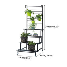 Plant Stand Indoor 2/3/4 Tier Metal Plant Shelf Hanging Flower Stand For Indoor Plants Multiple Floor Standing Plant Display Rack Outdoor Flowerpot Stand Home Storage Rack Garden Balcony Patio