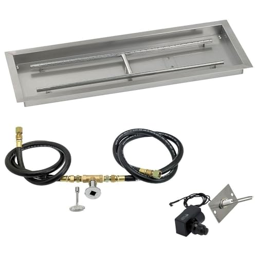 48 x 14 Rectangular Drop-in Pan with Spark Ignition Kit - Natural Gas