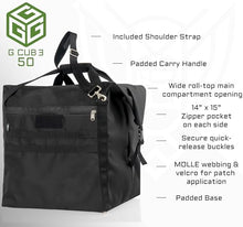 Xtreme Sight Line ~ AQUA G CUBƎ 50 Waterproof Faraday Bag + LITE Faraday Bag Combo for Small to Medium Generators and Electronics ~ Protects Against EMP/CME/EMF/RF ~ Silver Combo