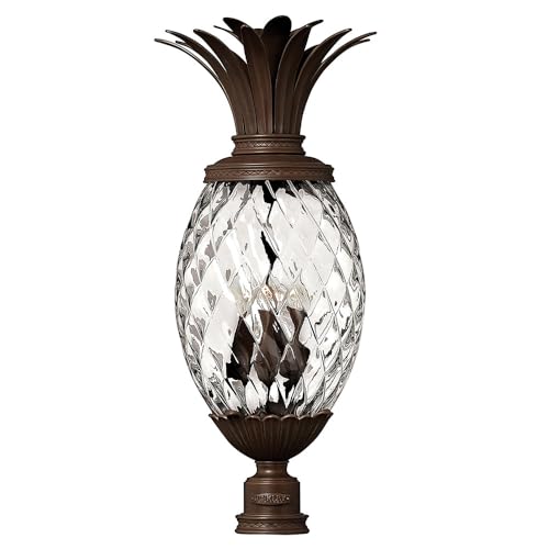 Hinkley Plantation XL 4-Light 12V Outdoor Post Mount Lantern, Copper Bronze