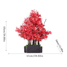 YXIANG56Q Fake Plants Creative Maple Fake Tree Simulation Bonsai Tree Green Plant Potted Fake Flower Plant Home Office Living Room Desktop Decoration Ornaments Bonsai Tree