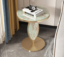 NRFJFOP Small Coffee Table Rock Slab Side Round Living Room Sofa Balcony Bedside