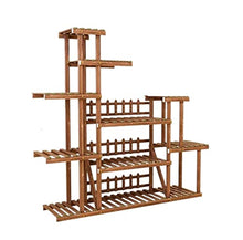 BIOMICE Plants Stand Wood Plant Shelf Display Rack Outdoor Flower Garden Balcony Living Room Plant Holders Indoor(Without Wheels)