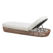 callmego Upholstered Woven Patio Deep Seating Sofa with Olefin Fabric and Foam Cushions for Outdoor Living Spaces (Patio Lounger + Beige + Olefin + Foam)