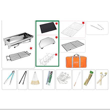 IIPOSAQQ Portable BBQ Grill,Stainless Steel Barbecue Grill,Folding Charcoal BBQ,5-10 Persons Family,for Outdoor Garden Cooking,Picnics,Camping.
