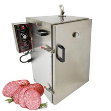 Yokoma Commercial Vertical BBQ Meat Smoker Vertical Grill Sausage Smoke Oven Commercial Electric BBQ Meat Smoke Machine Digital 5 Layer Rack Automatic Meat Smoker with Side Wood Chip Loader, 110V