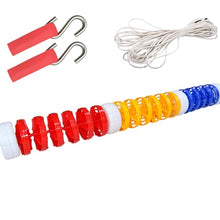 LFPSVC Swimming Pool Lanes Rope Floats, 4 10 21 32 40 50 Feet 62 73 FT In Ground Pool Divider for Shallow and Deep End, Above Ground Pool Boundary Rope Lines/Cords with Hooks (Size : L 24FT/7.3M)