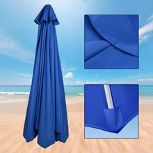 GAZOGJ Replacement Canopy for Offset Umbrella Uvresistant Awning Fabric Tearresistant Patio Umbrella Cover Outdoor Shade Canopy Red Suitable for Garden Beach and Patio.,Blue-8ribs 9ft/2.7M