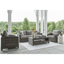 Signature Design by Ashley Oasis Court 4-Piece Patio Furniture Set, Gray