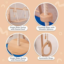 Wood And Hearts Indoor Wooden Jungle Gym for Toddlers Ages 1-4