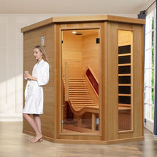 Smartmak Far Infrared Sauna Room 1 Person Canadian Hemlock Wooden