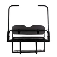 7BLACKSMITHS Rear Back Seat Kit for EZGO TXT Golf Cart Black
