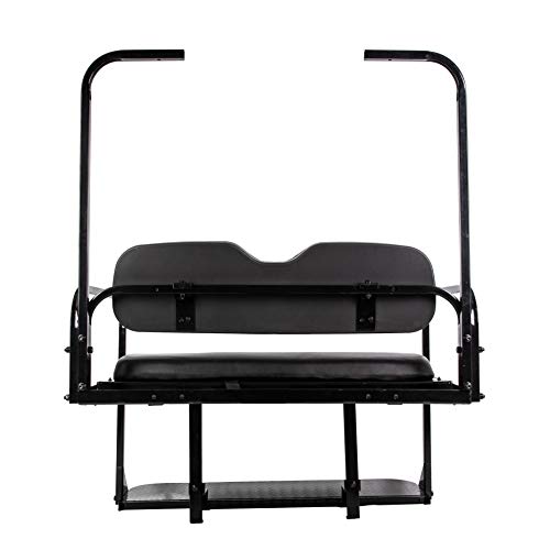 7BLACKSMITHS Rear Back Seat Kit for EZGO TXT Golf Cart Black