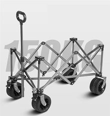 CWENZXDIA Garden Wagon Folding Wagon Cart Utility Garden Trolley Portable Rolling Shopping for Beach Outdoor Picnic Utility Cart(Blue)