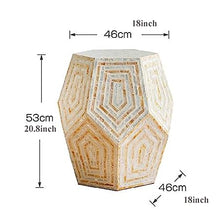 Coffee Table Small Accent Table Side Table, 18x21 Inch Coffee Table Corner Table, Garden Stool, Plant Stand, End Table Tea Table Nightstand for Living Room Bedroom Balcony Tea Table Side Table
