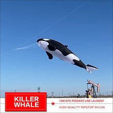 Yingfeida Soft Inflatable Killer Whale Kite Pendant Black