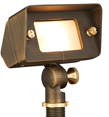 VOLT 10-Pack 12V Gentle Splash Flood Light (Bronze) & 3W 2700K G4 LED Bulb