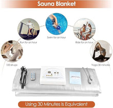 TZLGMDER Silver Sauna Blanket Weight Loss Sauna Blanket Detox Therapy Machine Personal Spa Zone 2