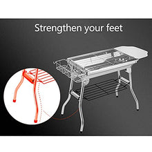 IIPOSAQQ Portable BBQ Grill,Stainless Steel Barbecue Grill,Folding Charcoal BBQ,5-10 Persons Family,for Outdoor Garden Cooking,Picnics,Camping.