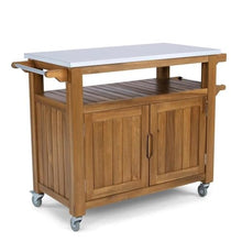 Pemberly Row Modern Outdoor Cart Brown
