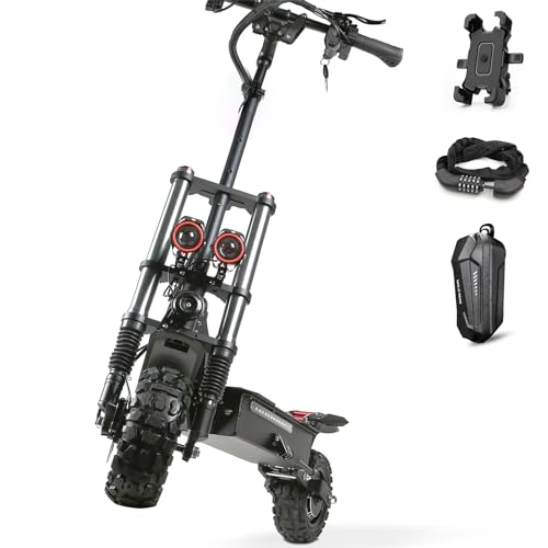 COFANSON Adults Electric Scooter 60V5600W Dual Motor 50MPH 50Miles Range Black