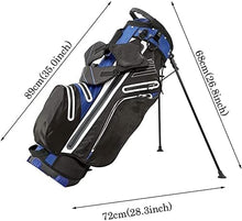 OEIPSMK Waterproof Durable Golf Stand Bag 6-Way Dividers 7 Pockets A