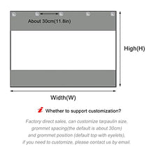 Transparent Waterproof Tarpaulin Side Panels,Outdoor Tarp Curtains,PVC Heavy Duty Clear Tarpaulin Rain Curtains,Partition Curtains for Pergola Porch Gazebo,with Grommets,W×H-4.8×2.5.0m(15.7*