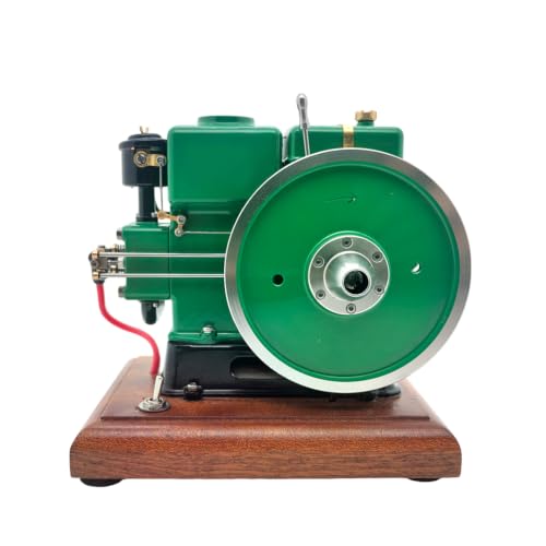 Retrol&OKMO 1/5 Scale Single-Cylinder Four-Stroke Engine with Wooden Base