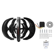 HUIZHITENGDA Vertical Wind Turbine Kit,5000W 220V 48V 24V 12V Wind Generator with MPPT Charging Controller Portable Lanterns Wind Power Turbine Generator,220v