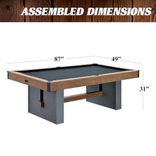 Barrington Billiards 7' Urban Drop Pocket Table Brown/Grey/Concrete