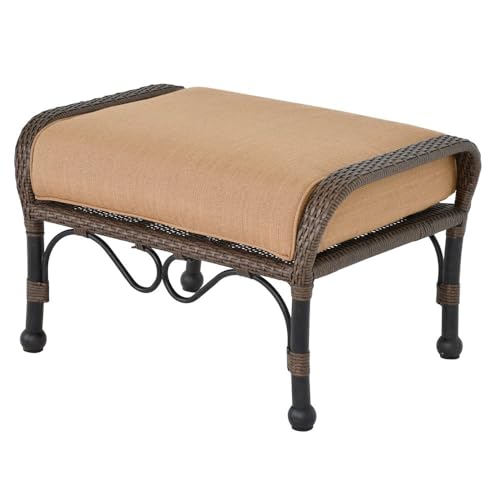 Outdoor Woven Ottoman - Grand Bonaire by Bridgeton Moore Outdoor